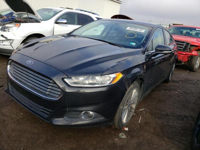 3FA6P0H97ER258974 - 2014 FORD FUSION SE BLACK photo 2