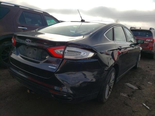 3FA6P0H97ER258974 - 2014 FORD FUSION SE BLACK photo 4