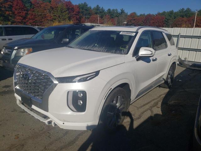 KM8R5DHE0MU255970 - 2021 HYUNDAI PALISADE L WHITE photo 2