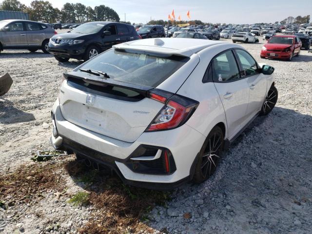 SHHFK7H4XMU****** - 2021 HONDA CIVIC SPOR WHITE photo 4