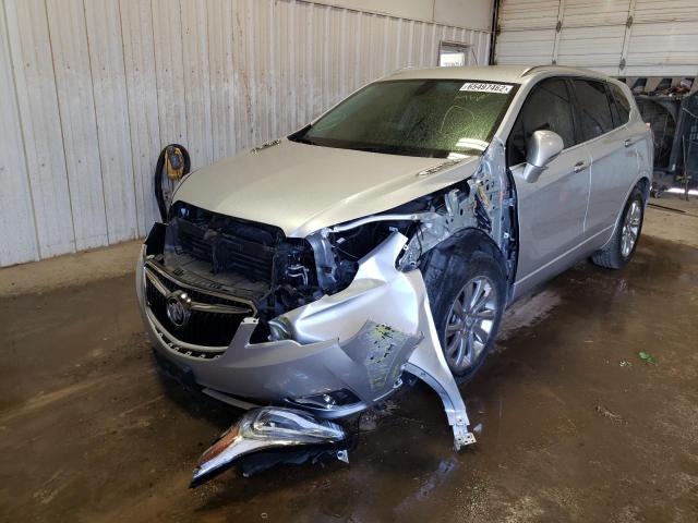 LRBFXCSA1KD072445 - 2019 BUICK ENVISION E SILVER photo 2