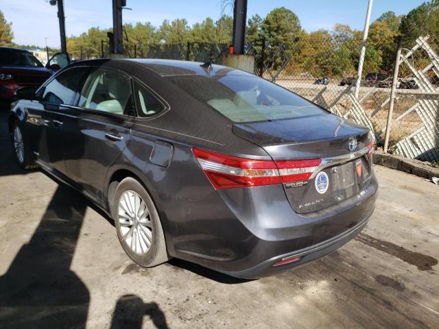 4T1BD1EBXDU016780 - 2013 TOYOTA AVALON HYB GRAY photo 3