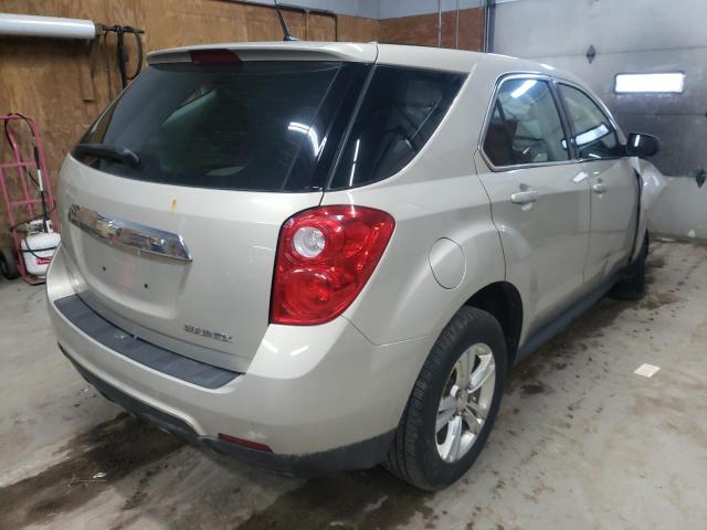 2GNALBEC1B1163149 - 2011 CHEVROLET EQUINOX LS BEIGE photo 4