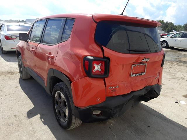 ZACCJBAT5GPC55522 - 2016 JEEP RENEGADE S Narıncı foto 3