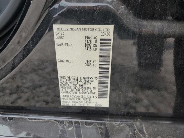 1N4BL4CV1MN315435 - 2021 NISSAN ALTIMA SR BLACK photo 13