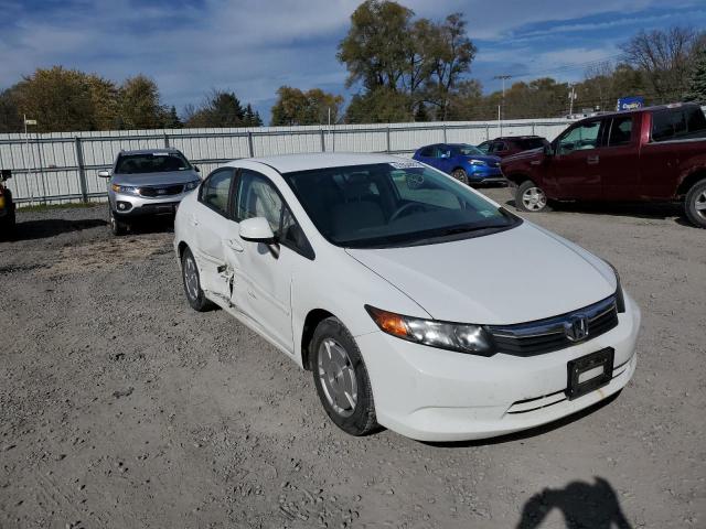 2HGFB2F67CH544427 - 2012 HONDA CIVIC HF WHITE photo 1