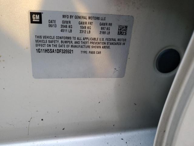 1G11H5SA1DF326921 - 2013 CHEVROLET MALIBU LTZ ოქროსფერი ფოტო 10