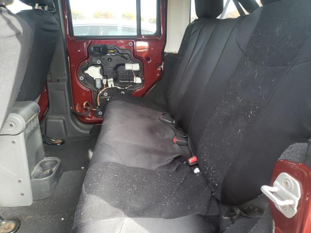 1J4GA59157L106435 - 2007 JEEP WRANGLER S MAROON photo 6