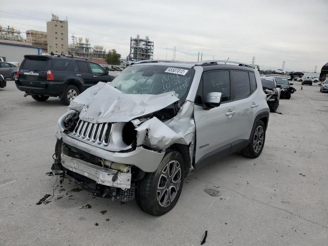 ZACCJADB5HPF05498 - 2017 JEEP RENEGADE L SILVER photo 2