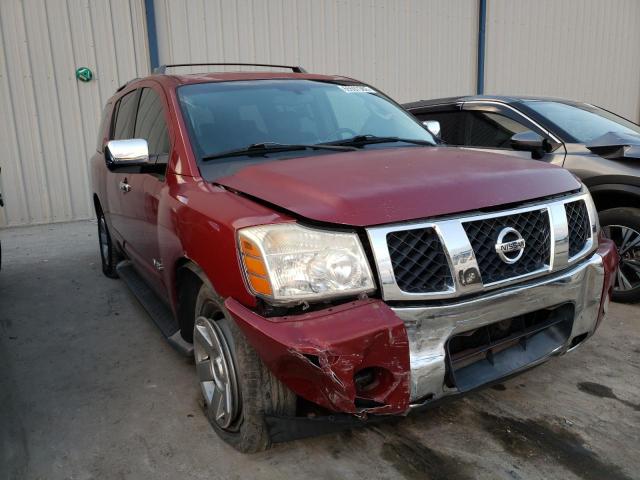 5N1AA08A05N713372 - 2005 NISSAN ARMADA SE RED photo 1