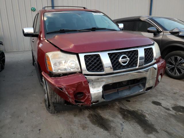 5N1AA08A05N713372 - 2005 NISSAN ARMADA SE RED photo 9