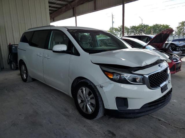 KNDMB5C14G6089981 - 2016 KIA SEDONA LX WHITE photo 1