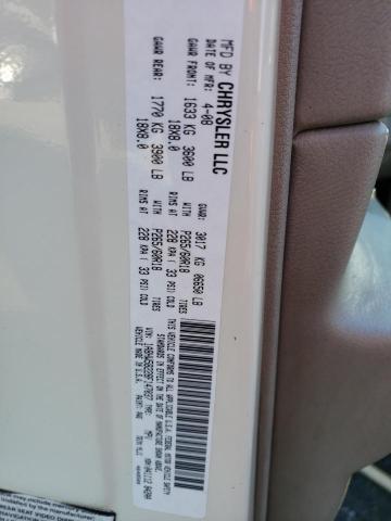 1A8HW58228F147037 - 2008 CHRYSLER ASPEN LIMI WHITE photo 10