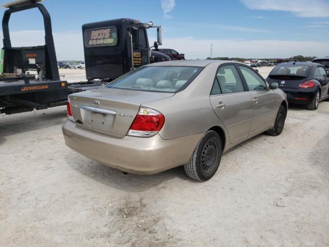 4T1BE32K15U071536 - 2005 TOYOTA CAMRY LE TAN photo 4