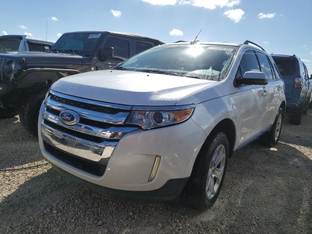 2FMDK3JC4DBC20795 - 2013 FORD EDGE SEL WHITE photo 2