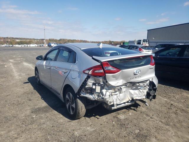 KMHC75LC8JU062439 - 2018 HYUNDAI IONIQ SEL SILVER photo 3