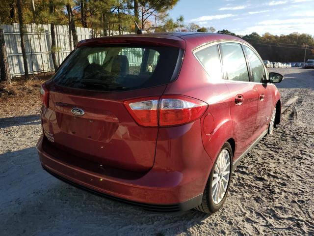 1FADP5CU1FL123764 - 2015 FORD C-MAX PREM RED photo 4