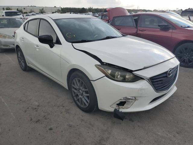 JM1BM1T70E1138540 - 2014 MAZDA 3 SV WHITE photo 1