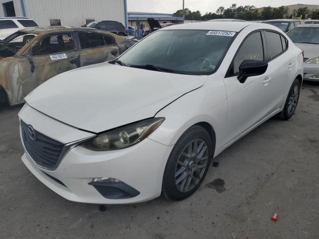 JM1BM1T70E1138540 - 2014 MAZDA 3 SV WHITE photo 2