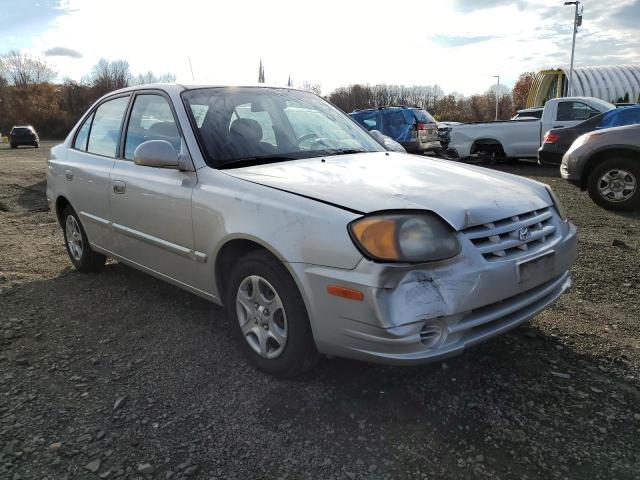 KMHCG45C74U505370 - 2004 HYUNDAI ACCENT GL SILVER photo 1