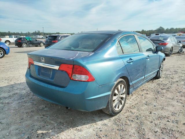 2HGFA16979H500590 - 2009 HONDA CIVIC EXL Көк фото 4