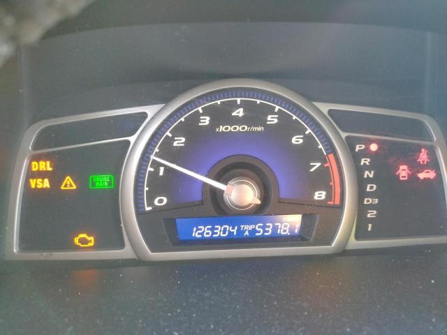 2HGFA16979H500590 - 2009 HONDA CIVIC EXL Көк фото 8