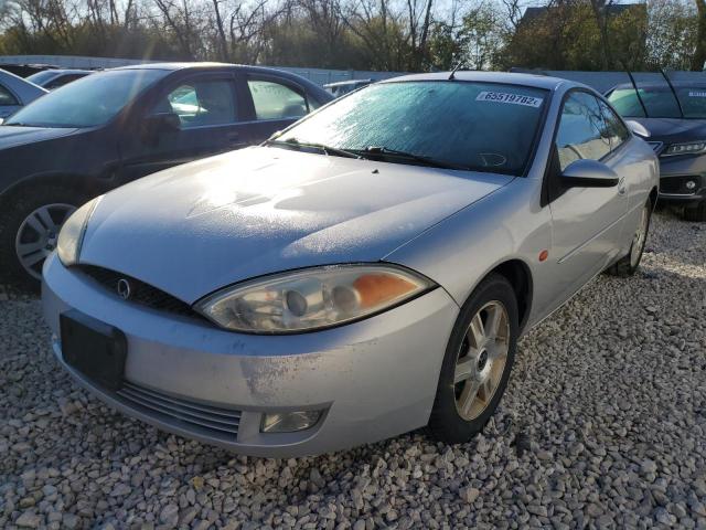 1ZWFT61L215621458 - 2001 MERCURY COUGAR V6 SILVER photo 2