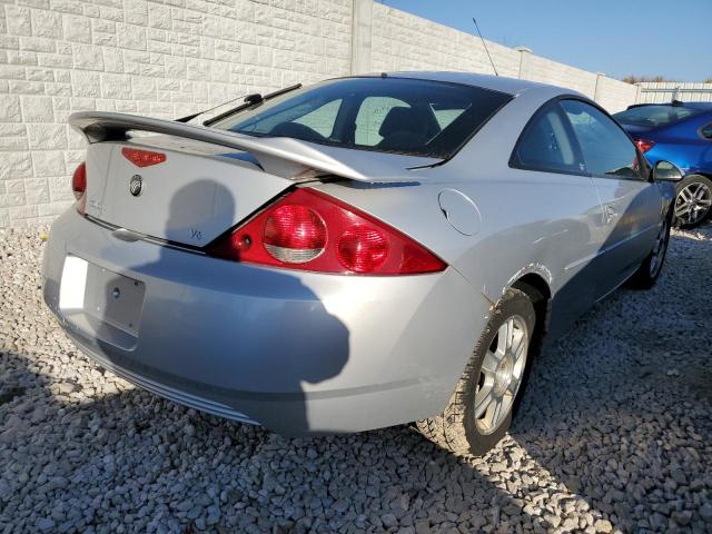 1ZWFT61L215621458 - 2001 MERCURY COUGAR V6 SILVER photo 4