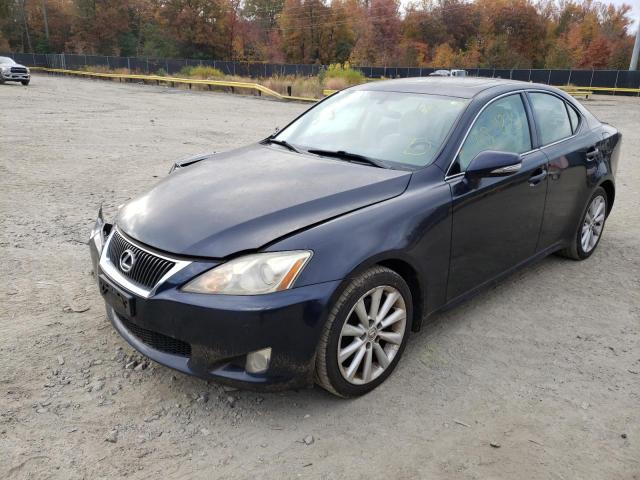 JTHCK262895028784 - 2009 LEXUS IS 250 BLUE photo 2