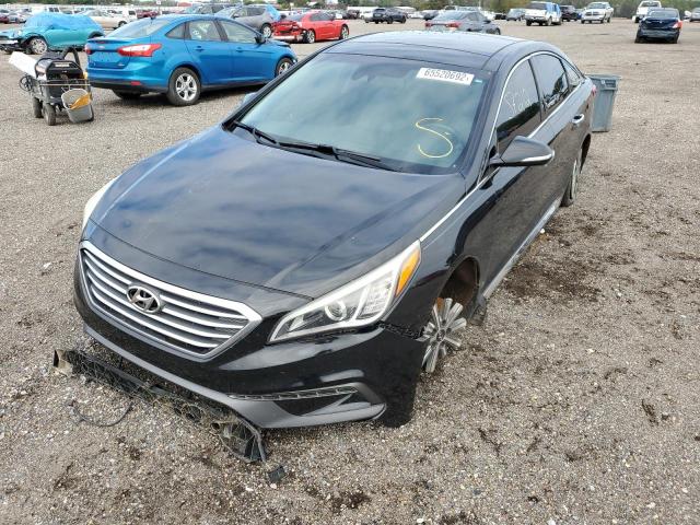 5NPE34AF7GH277295 - 2016 HYUNDAI SONATA SPO BLACK photo 2