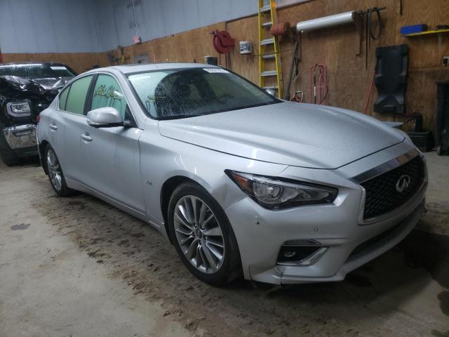 JN1EV7AR7JM611993 - 2018 INFINITI Q50 LUXE SILVER photo 1