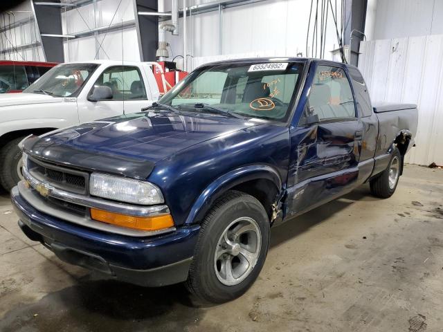 1GCCS19W028219677 - 2002 CHEVROLET S TRUCK S1 BLUE photo 2