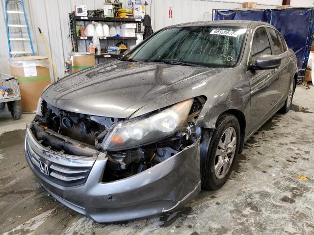 1HGCP2F42BA104986 - 2011 HONDA ACCORD LXP GRAY photo 2