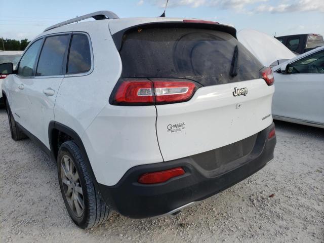 1C4PJLDB2EW173225 - 2014 JEEP CHEROKEE L WHITE photo 3