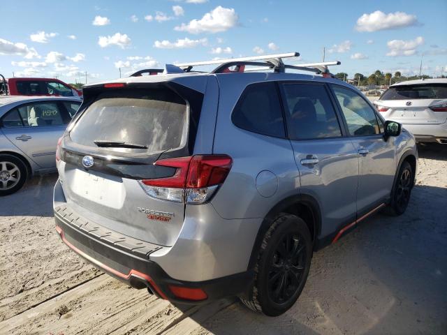 JF2SKALC8MH458733 - 2021 SUBARU FORESTER S SILVER photo 4