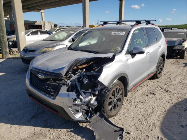 JF2SKALC8MH458733 - 2021 SUBARU FORESTER S SILVER photo 9