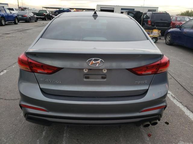 KMHD04LB0JU508657 - 2018 HYUNDAI ELANTRA SP GRAY photo 6