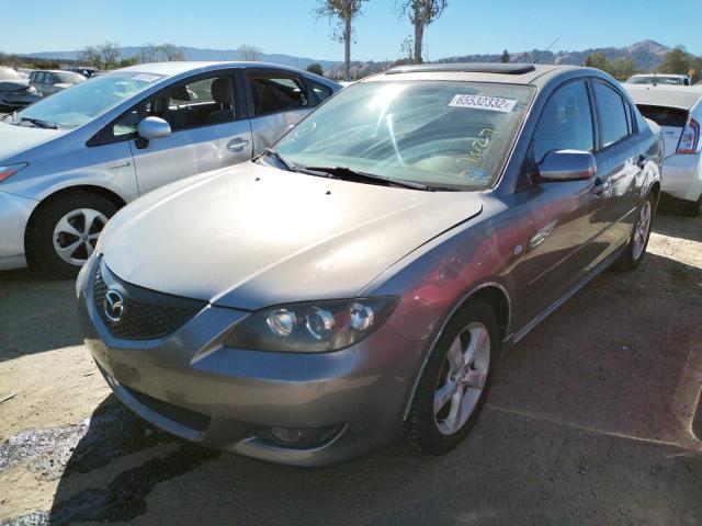 JM1BK32G461444614 - 2006 MAZDA 3 I GRAY photo 2