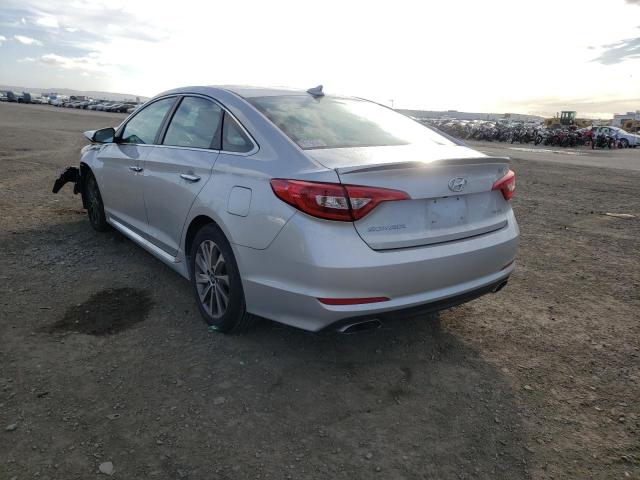 5NPE34AFXGH371798 - 2016 HYUNDAI SONATA SPO SILVER photo 3