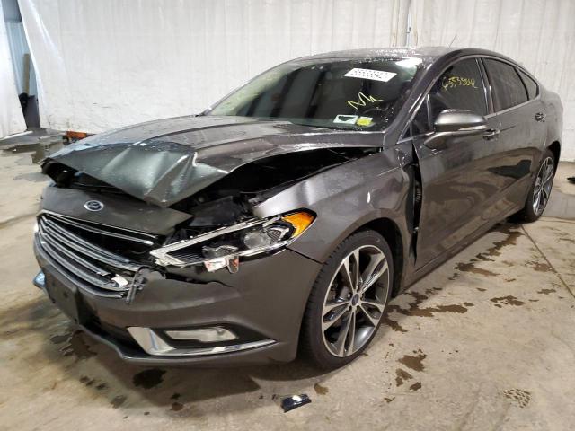 3FA6P0D93JR236518 - 2018 FORD FUSION TIT GRAY photo 2