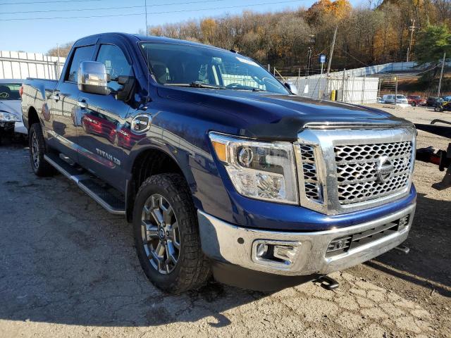 1N6BA1F46JN547474 - 2018 NISSAN TITAN XD S BLUE photo 1