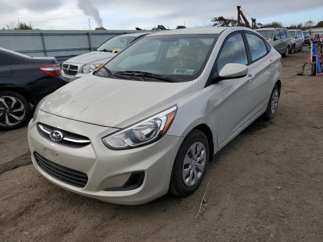 KMHCT4AE0FU927681 - 2015 HYUNDAI ACCENT CREAM photo 2