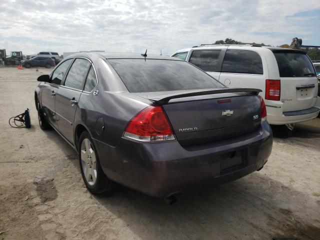 2G1WD58C489151167 - 2008 CHEVROLET IMPALA SUP Сұр фото 3