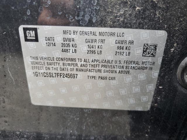 1G11C5SL7FF245697 - 2015 CHEVROLET MALIBU 1LT Қара фото 10