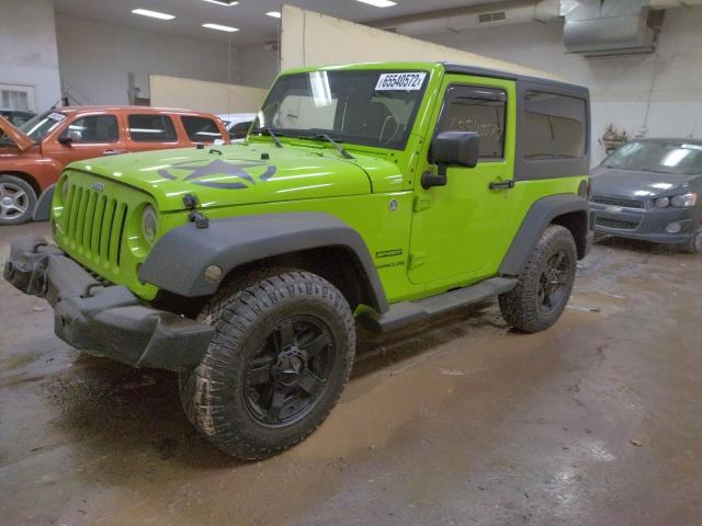1C4AJWAG3CL253719 - 2012 JEEP WRANGLER S GREEN photo 2