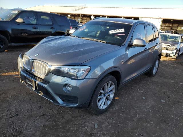5UXWZ7C58G0R31905 - 2016 BMW X3 SDRIVE2 SILVER photo 2