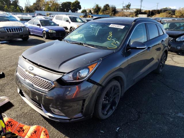 KNDCC3LC2J5136453 - 2018 KIA NIRO EX BLACK photo 2