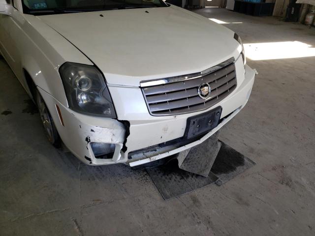 1G6DP567450144319 - 2005 CADILLAC CTS HI FEA WHITE photo 9