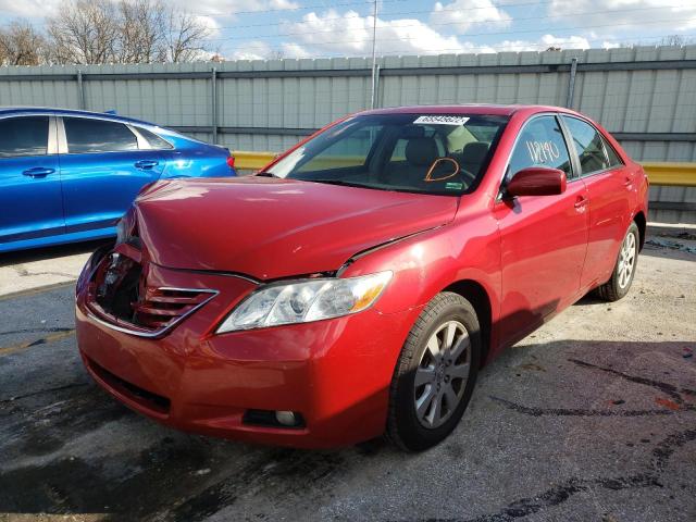 4T1BE46K27U136753 - 2007 TOYOTA CAMRY 4D 2 RED photo 2