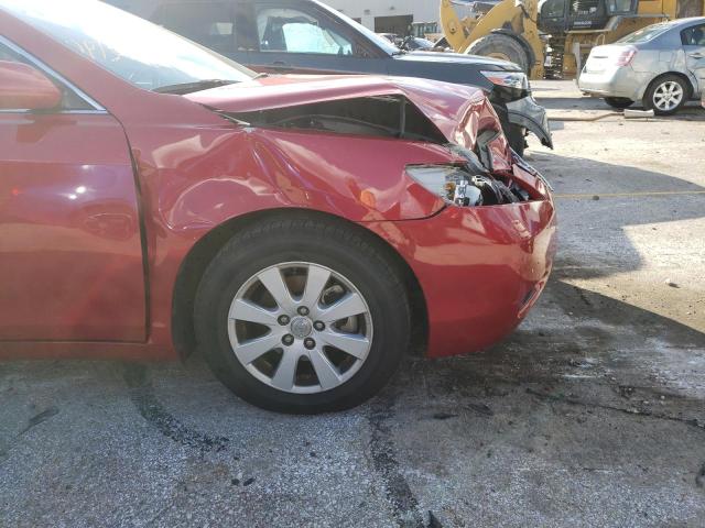 4T1BE46K27U136753 - 2007 TOYOTA CAMRY 4D 2 RED photo 9